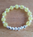 Personalised Name Crackle Bead Bracelet