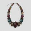 Rescued & Remade Jewel Tone Chunky Bead Statement Necklace