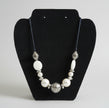 Rescued & Remade Chunky Pearl & Antique Silver Bead Necklace