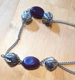 From Broken to Beautiful — Rescued & Remade Plum Aries Charm Bracelet