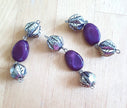 From Broken to Beautiful — Rescued & Remade Plum Aries Charm Bracelet