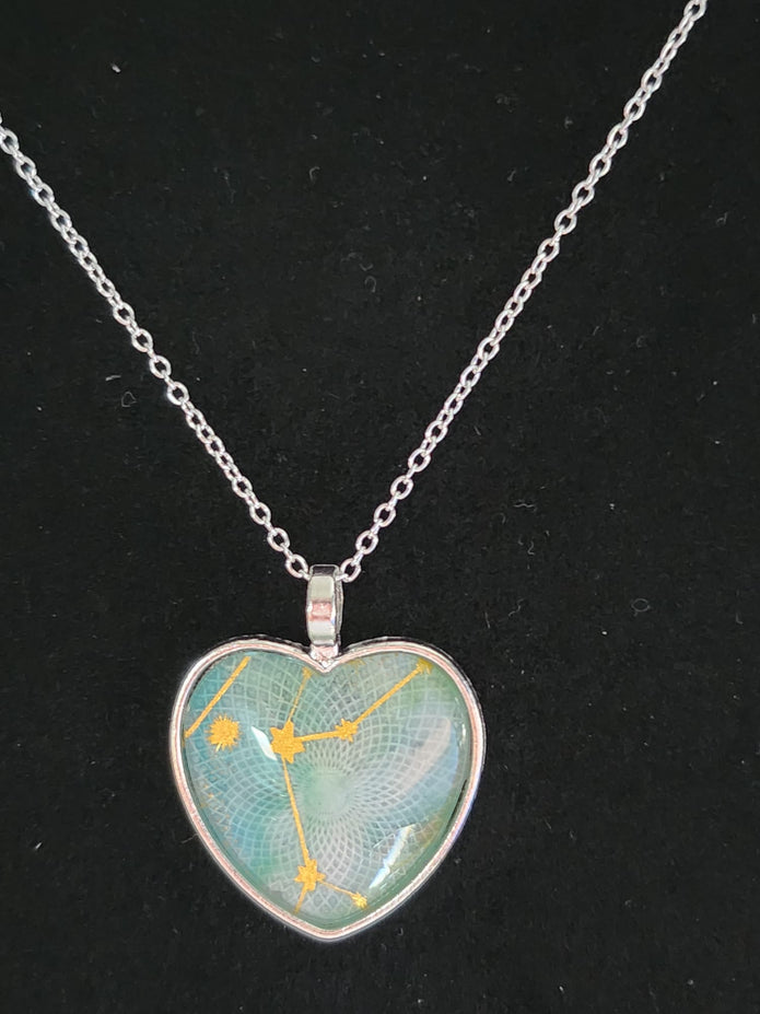 Constellation Pendant Necklace on a Silver Colour Chain