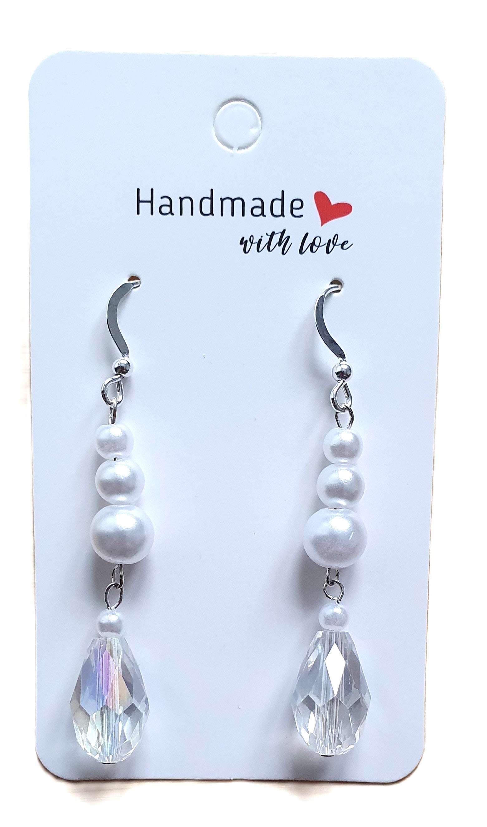 Sterling Silver Pearl Drop Earrings