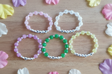 Bracelets with light petal accents