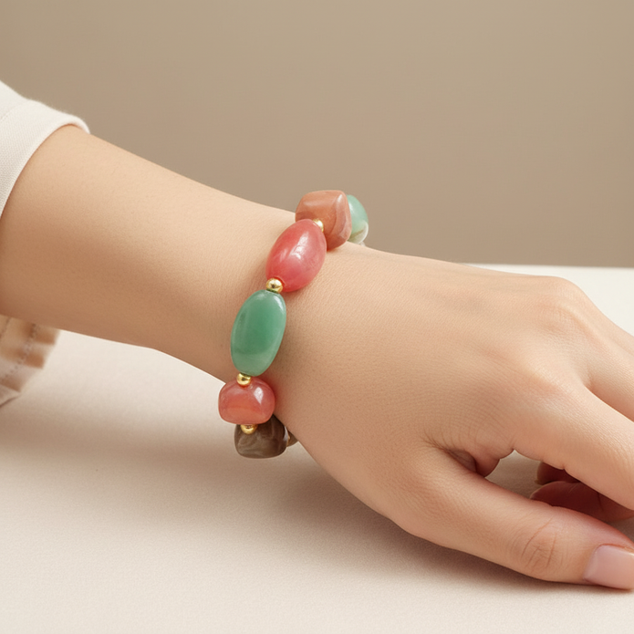 Earthtones on wrist