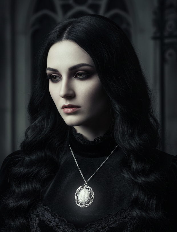 Gothic Candelabra Pendant Necklace