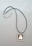 Eagle Resin Pendant on Black Cord