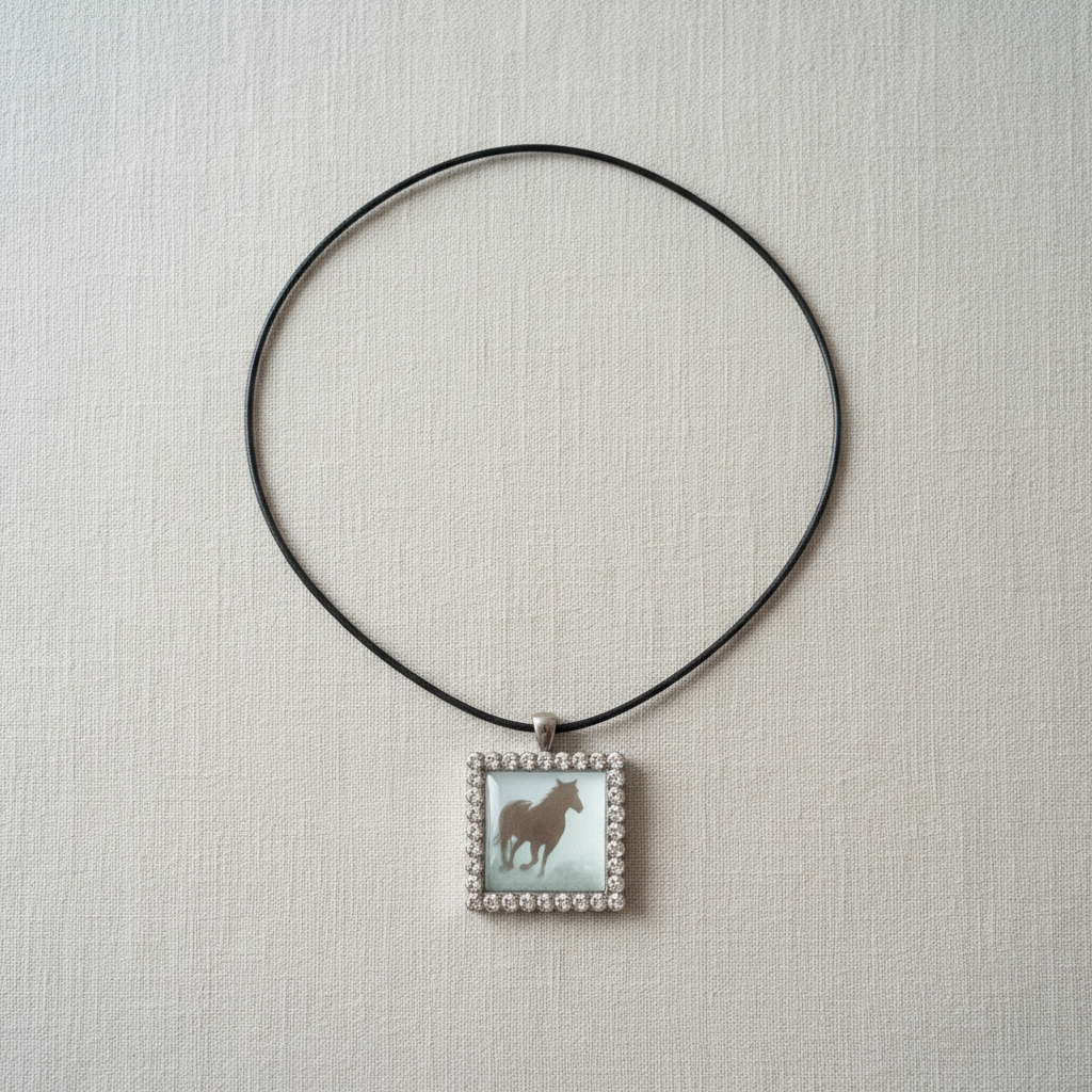 Horse Pendant Flat Lay