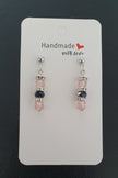 Pink Black Pink Earrings