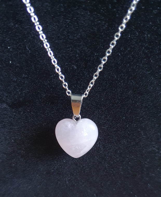 Pink Polished Stone Necklace