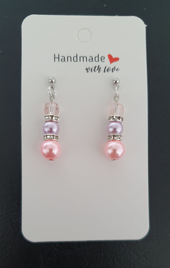Pretty Pink Stud Earrings
