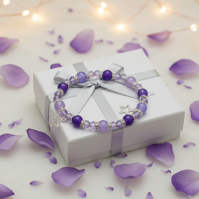 Purple Star Bracelet Gift Styling