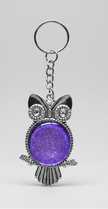 Handmade Purple Wildlife Owl Keyring - Arts Crafts Shack