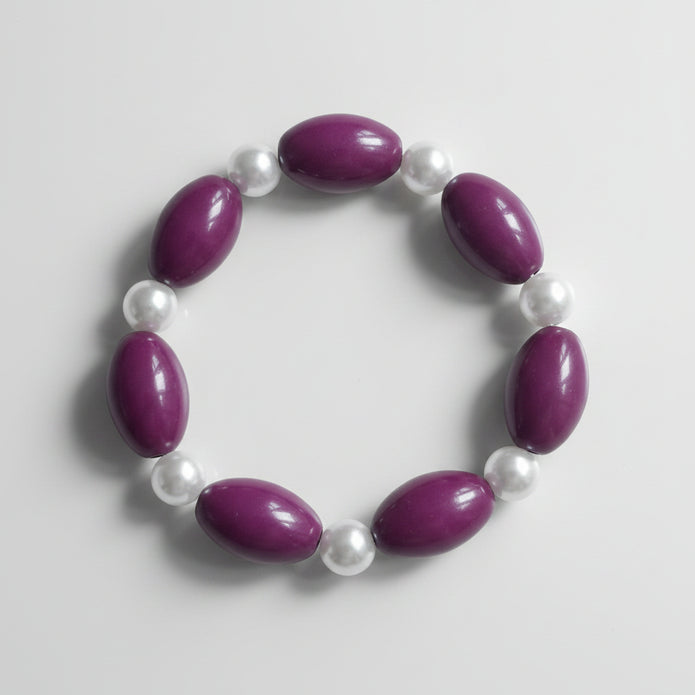 Remade Pink and Pearl Beaded Bracelet