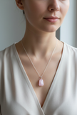 Rose Quartz Pendant Necklace