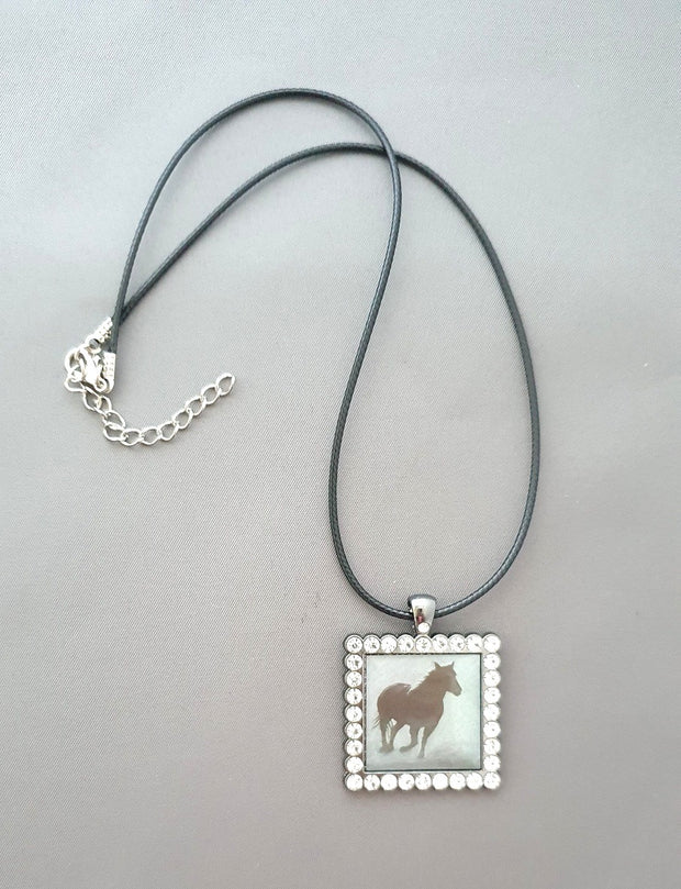 Running Horse Drawing Pendant
