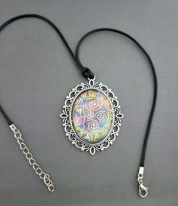 Handmade Pendant on Black Cord Necklace - Arts Crafts Shack