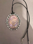 Silver Plated Oval Necklace