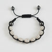 White Disco Beads Bracelet